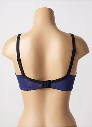Soutien-gorge effet matière satinée haut soutien-gorge moulé bleu VALEGE femme