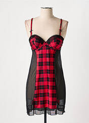 Nuisette/combinette rouge ESCORT pour femme seconde vue