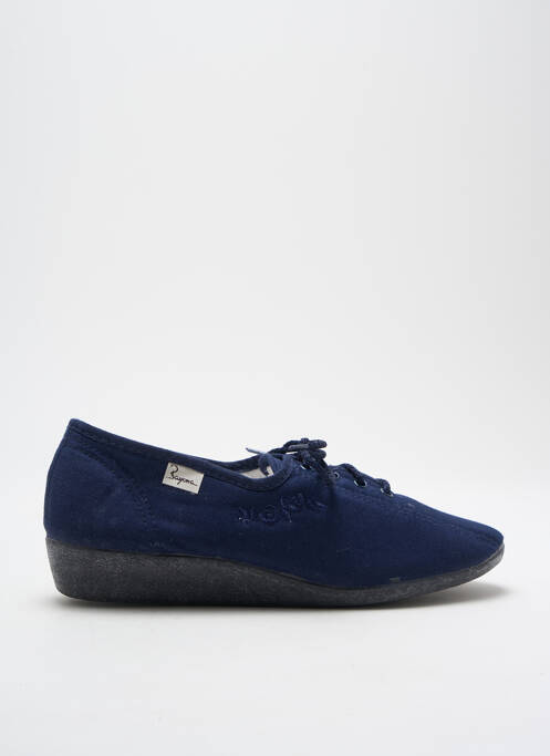 Chaussons/Pantoufles bleu BAYONA pour femme