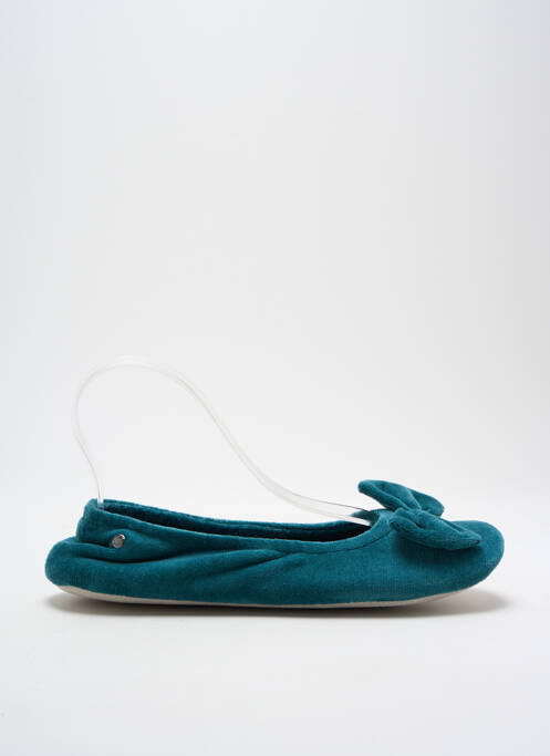 Chaussons/Pantoufles bleu ISOTONER pour femme