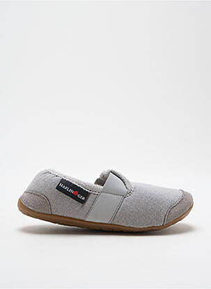 Chaussons/Pantoufles gris HAFLINGER pour enfant