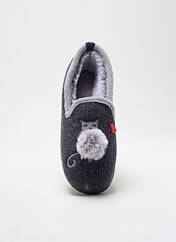 Chaussons/Pantoufles gris ISOTONER pour femme seconde vue