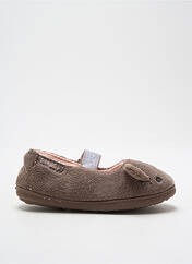 Chaussons/Pantoufles marron ISOTONER pour fille seconde vue