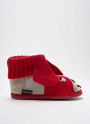 Chaussons/Pantoufles rouge HAFLINGER pour garçon seconde vue