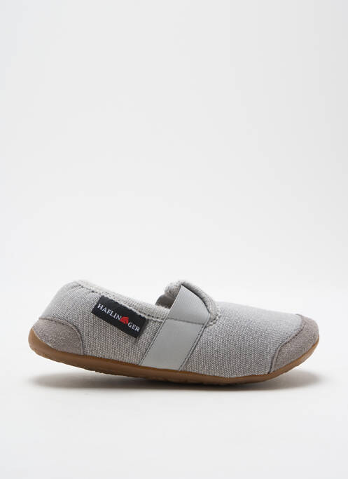 Chaussons/Pantoufles gris HAFLINGER pour enfant