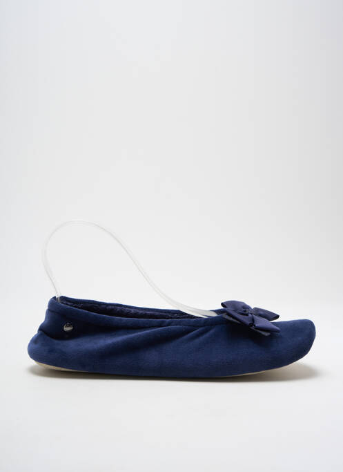 Chaussons/Pantoufles bleu ISOTONER pour femme