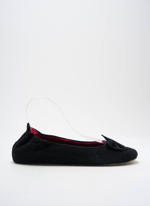 Chaussons/Pantoufles noir ISOTONER pour femme