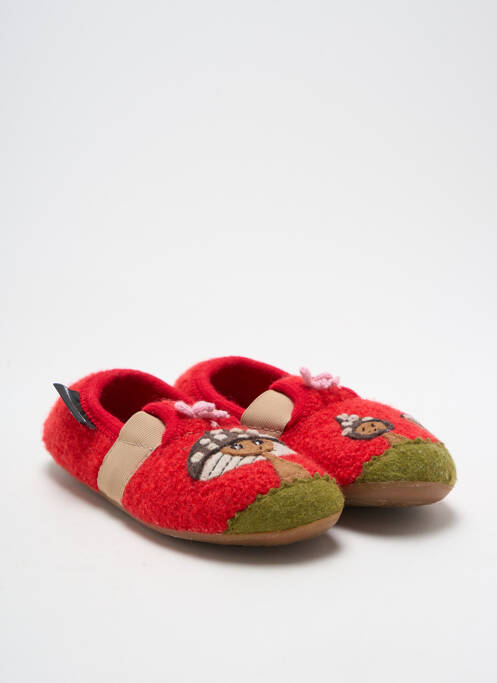 Chaussons/Pantoufles rouge HAFLINGER pour fille