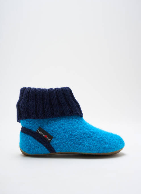 Chaussons/Pantoufles bleu HAFLINGER pour garçon