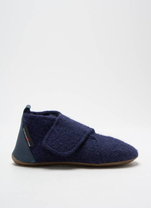 Chaussons/Pantoufles bleu HAFLINGER pour garçon