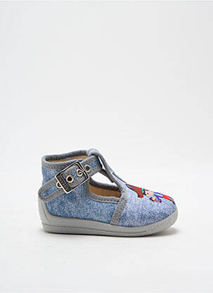 Chaussons/pantoufles voute plantaire bout rond bleu BELLAMY garcon