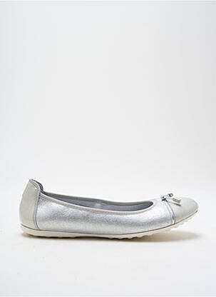 Ballerines matière lisse talon plat jusqu'à 3cm argent ACEBOS femme