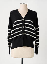 Gilet manches longues stretch noir MARIA BELLENTANI femme