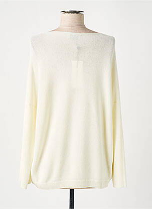 Pull col bateau manches longues beige MARIA BELLENTANI femme