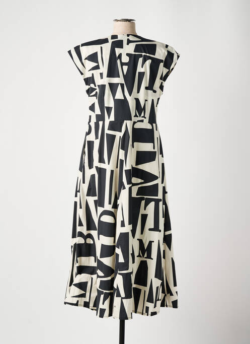 Robe longue manches courtes manches courtes noir MARIA BELLENTANI femme