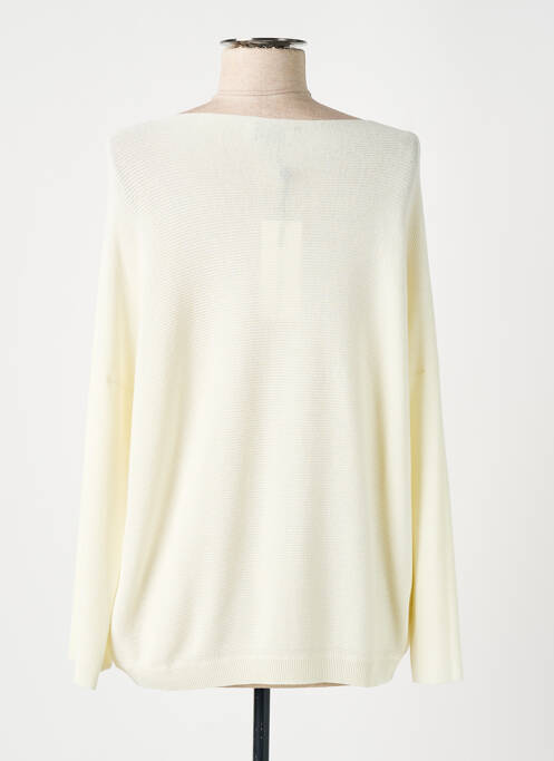 Pull col bateau manches longues beige MARIA BELLENTANI femme