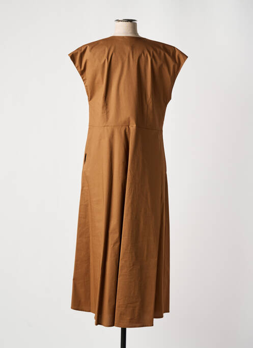 Robe longue marron MARIA BELLENTANI pour femme