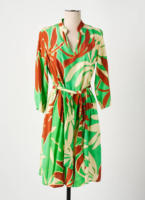 Robe mi-longue vert MARIA BELLENTANI pour femme