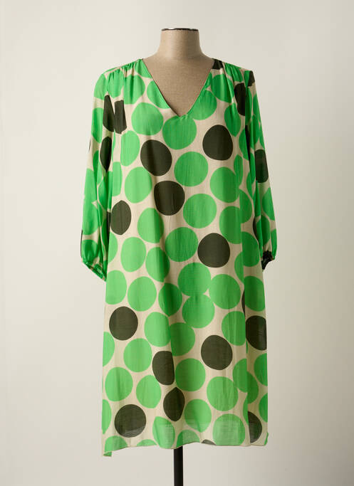 Robe mi-longue vert MARIA BELLENTANI pour femme