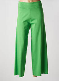 Pantalon 7/8 taille haute taille haute vert MARIA BELLENTANI femme