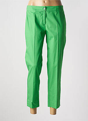 Pantalon 7/8 stretch taille normale vert MARIA BELLENTANI femme