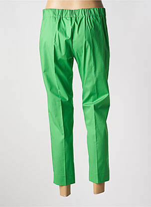 Pantalon 7/8 stretch taille normale vert MARIA BELLENTANI femme