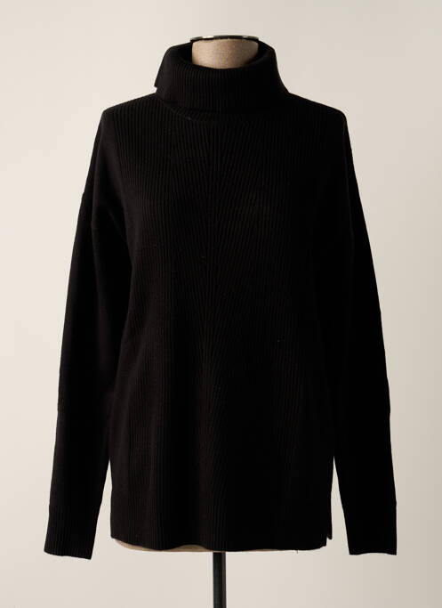 Pull col roulé noir CECIL pour femme