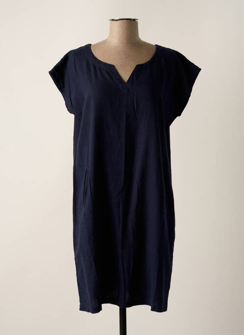 Robe courte bleu BASTINGAGE pour femme