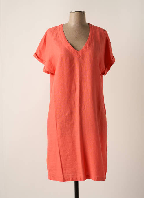 Robe mi-longue orange ESPRIT DE LA MER pour femme