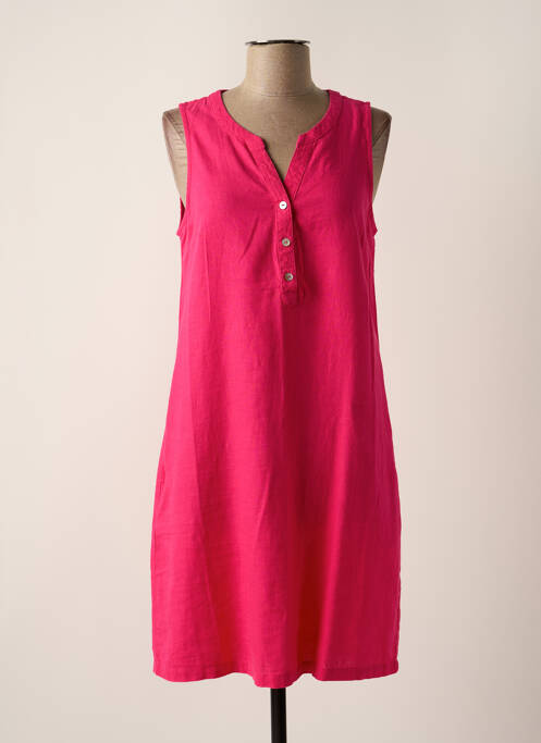 Robe mi-longue rose ESPRIT DE LA MER pour femme