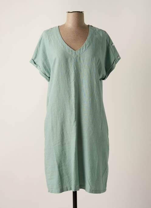 Robe mi-longue vert ESPRIT DE LA MER pour femme