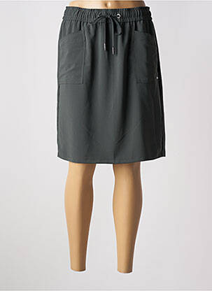 Jupe mi-longue stretch vert CECIL femme