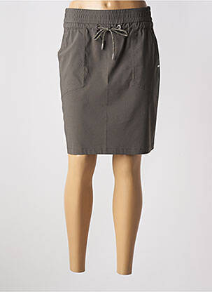 Jupe mi-longue taille haute vert CECIL femme