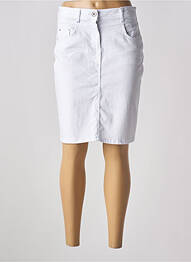 Jupe mi-longue taille normale blanc CECIL femme