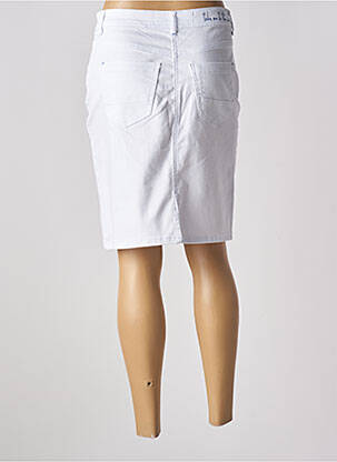 Jupe mi-longue taille normale blanc CECIL femme