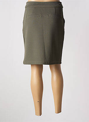 Jupe mi-longue stretch vert CECIL femme