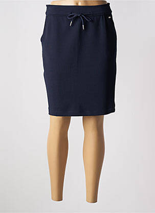 Jupe mi-longue stretch bleu CECIL femme