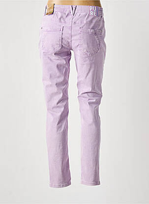 Jeans coupe slim stretch taille basse violet CECIL femme