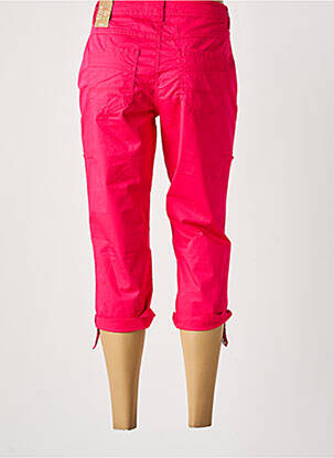 Pantacourt tissage popeline taille normale rose CECIL femme