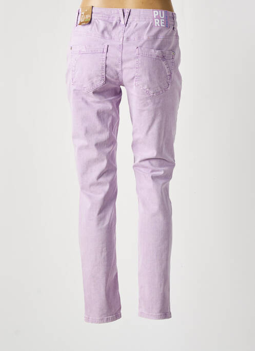Jeans coupe slim violet CECIL pour femme