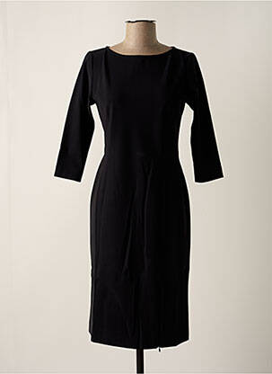 Robe mi-longue manches 3/4 manches 3/4 noir CYCLAMELLE femme