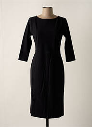 Robe mi-longue manches 3/4 manches 3/4 noir CYCLAMELLE femme