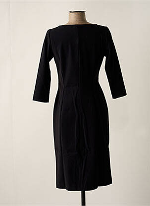 Robe mi-longue manches 3/4 manches 3/4 noir CYCLAMELLE femme