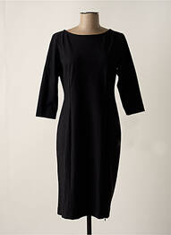 Robe mi-longue manches 3/4 manches 3/4 noir CYCLAMELLE femme