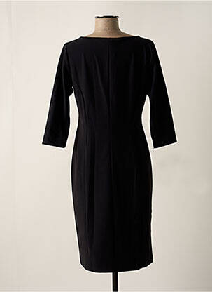 Robe mi-longue manches 3/4 manches 3/4 noir CYCLAMELLE femme