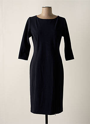 Robe mi-longue manches 3/4 manches 3/4 bleu CYCLAMELLE femme
