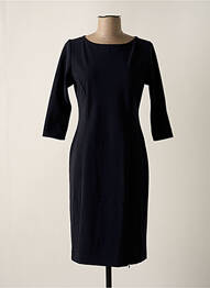Robe mi-longue manches 3/4 manches 3/4 bleu CYCLAMELLE femme