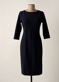 Robe mi-longue manches 3/4 manches 3/4 bleu CYCLAMELLE femme