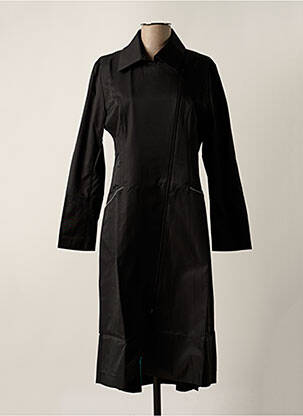 Trench coupe cintrée sans capuche noir CYCLAMELLE femme