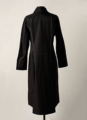 Trench coupe cintrée sans capuche noir CYCLAMELLE femme